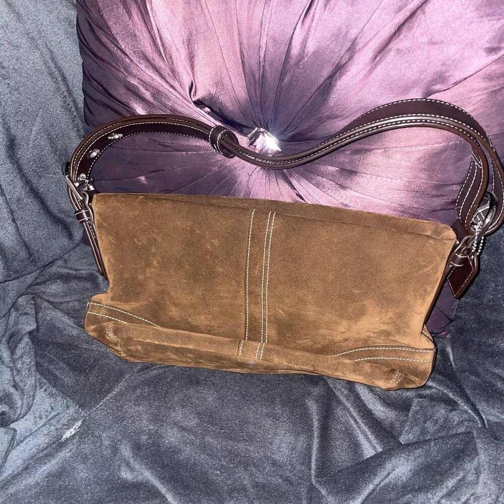 Coach Suede Shoulder Bag